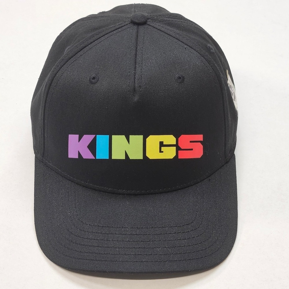 OTTO Kings Baseball Cap Black Rainbow Logo Adjustable Snapback One Size
